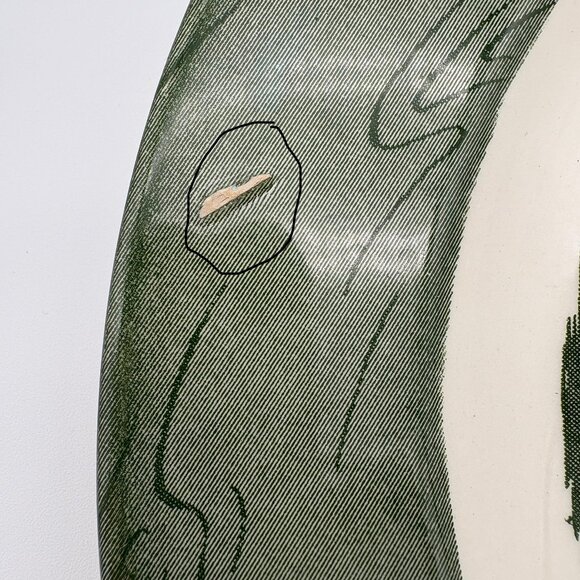 Pre-Owned Vintage Green and White Colonial Homestead By Royal Dinner Plate. - Picture 5 of 5